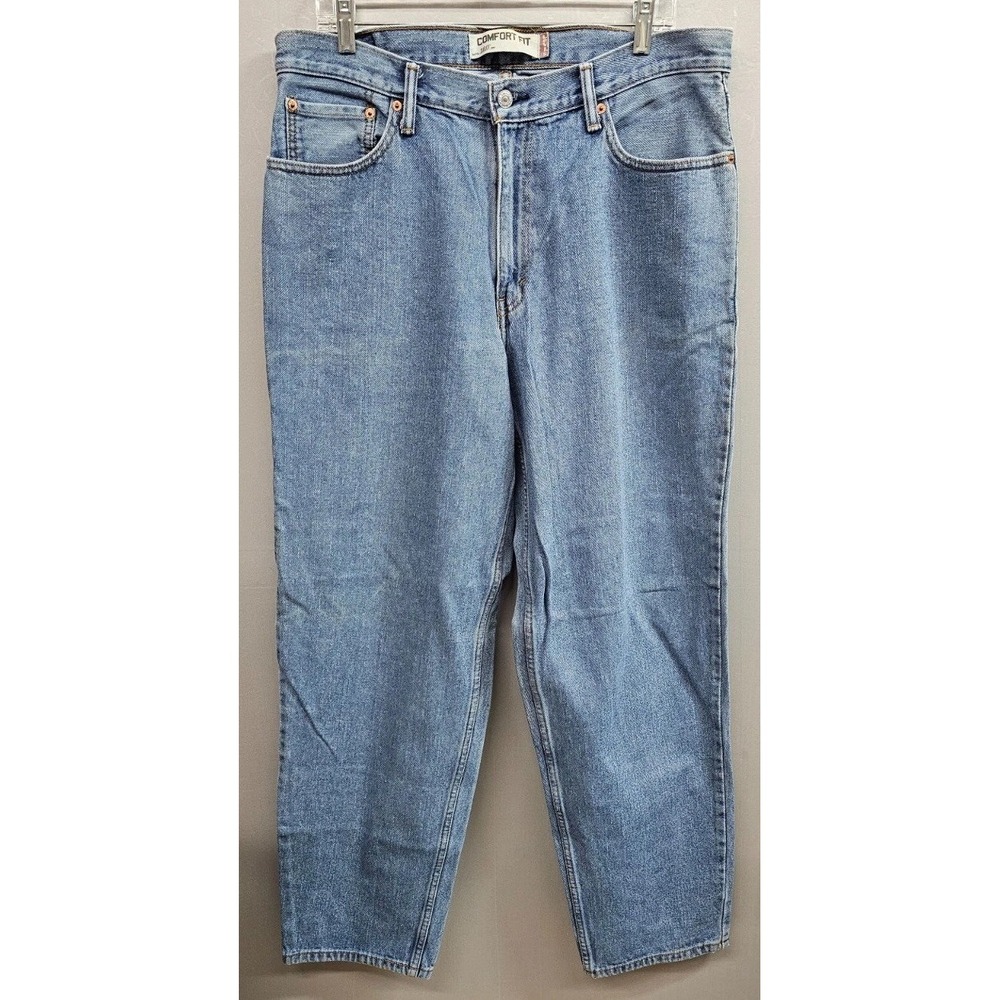 Levi's 560 Comfort Fit Jeans Men 36x34 Blue Denim Cotton Medium Wash Tapered Leg